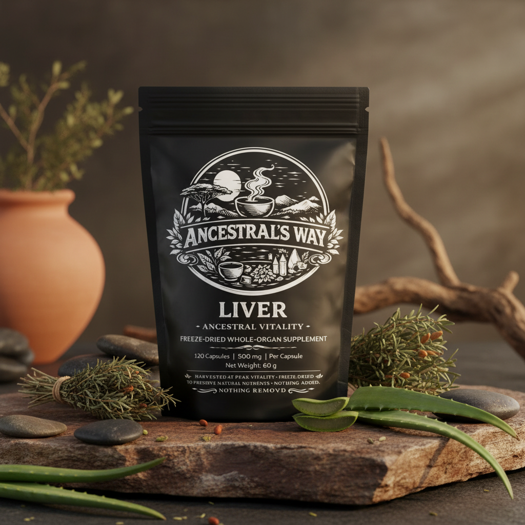 Freeze Dried Beef LIVER Extract Capsules in Black Mylar Bag